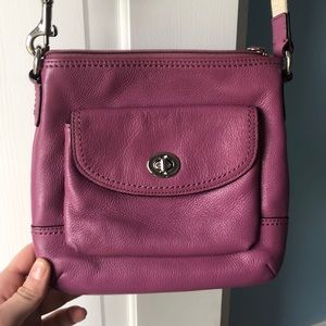 Plum coach purse